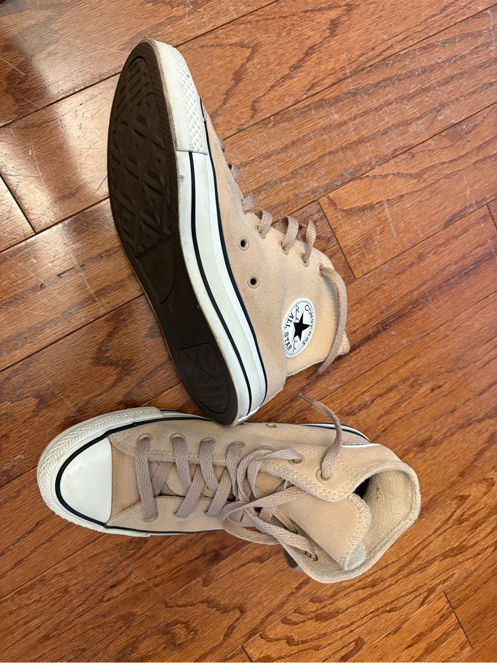 Converse Chuck 70 Suede High Top Sneakers Tan Beige Size 8 - Picture 2 of 4